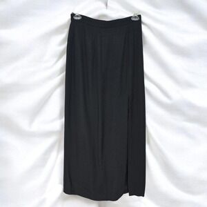 Vintage Michael Marcella Maxi Skirt Woman Size 14 Back Slit Zipper Made in USA